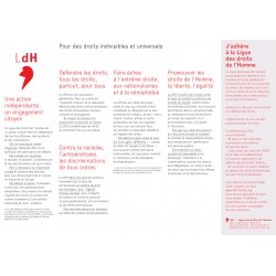 Dépliant sur la LDH en 5 volets