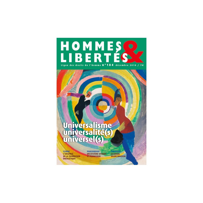 Hommes & Libertés n°184 - Universalisme, universalité(s), universel(s)