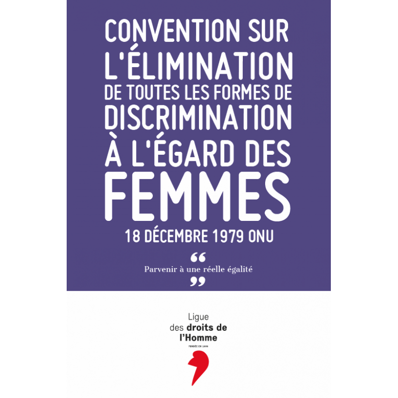Livret CEDAW (Convention sur l'élimination de toutes les formes de discriminations à l'égard des femmes) x 25