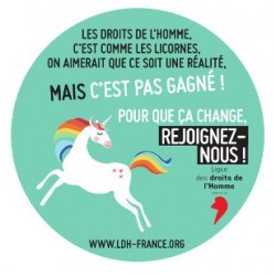 Autocollants Licorne "Rejoignez-nous" (pack de 100)