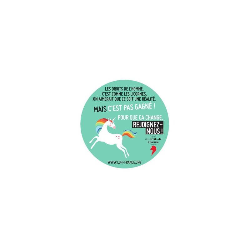 Autocollants Licorne "Rejoignez-nous" (pack de 100)