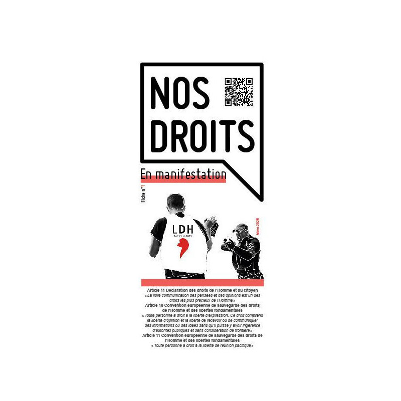 Fiche : Nos droits en manifestation