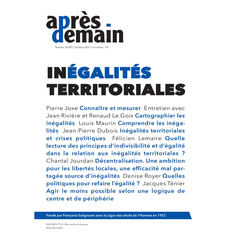 Après-demain 74: inégalités territoriales