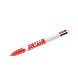 Stylo BIC 4 couleurs LDH - rouge
